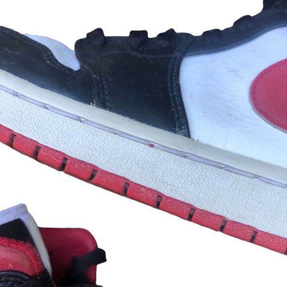 2020 Nike Air Jordan 1 Mid Gym Red Black White Size 9 - Picture 5 of 16